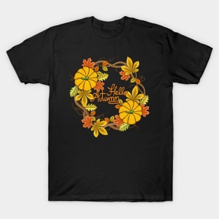 Hello Autumn - Wreath T-Shirt